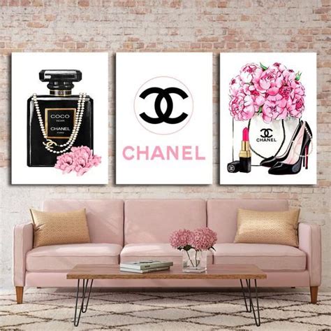 chanel flower deco|Amazon.com: Chanel Wall Decor.